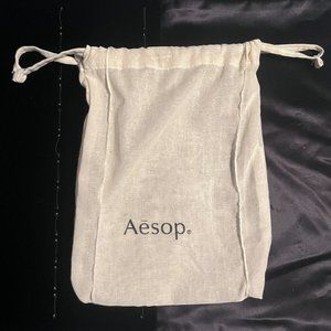 AESOP COTTON MESH DRAWSTRING BAG